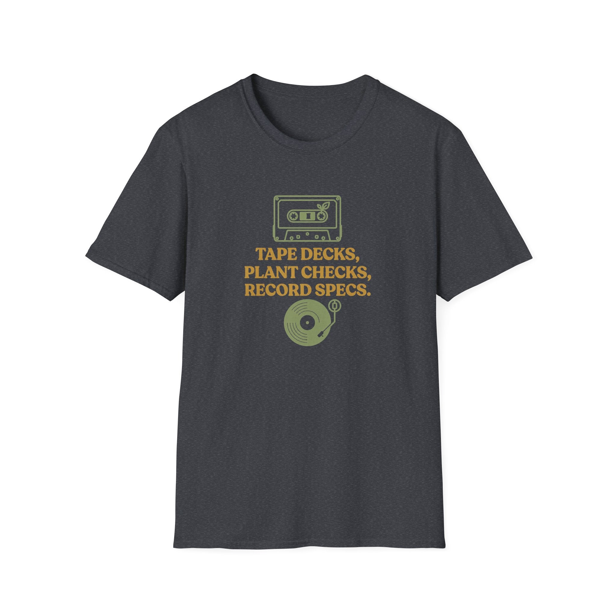 Tape Deck, Plant Checks, Record Specs T-Shirt
