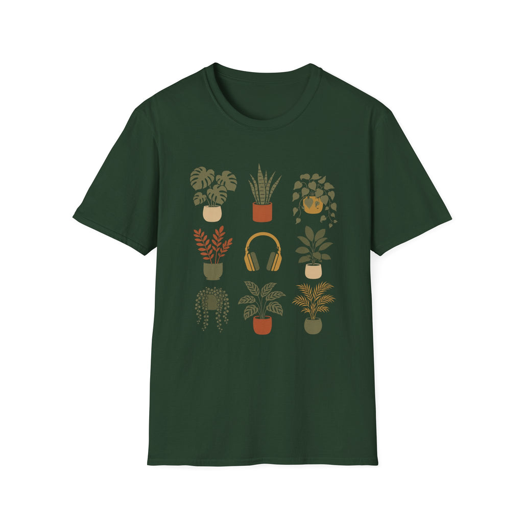 Houseplant Headphone T-Shirt