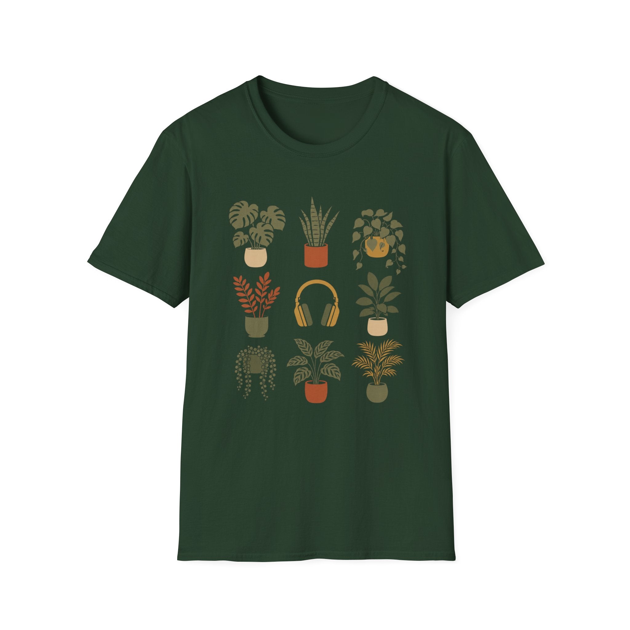 Houseplant Headphone T-Shirt