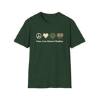 Peace. Love. Plants & Playlists. T-Shirt