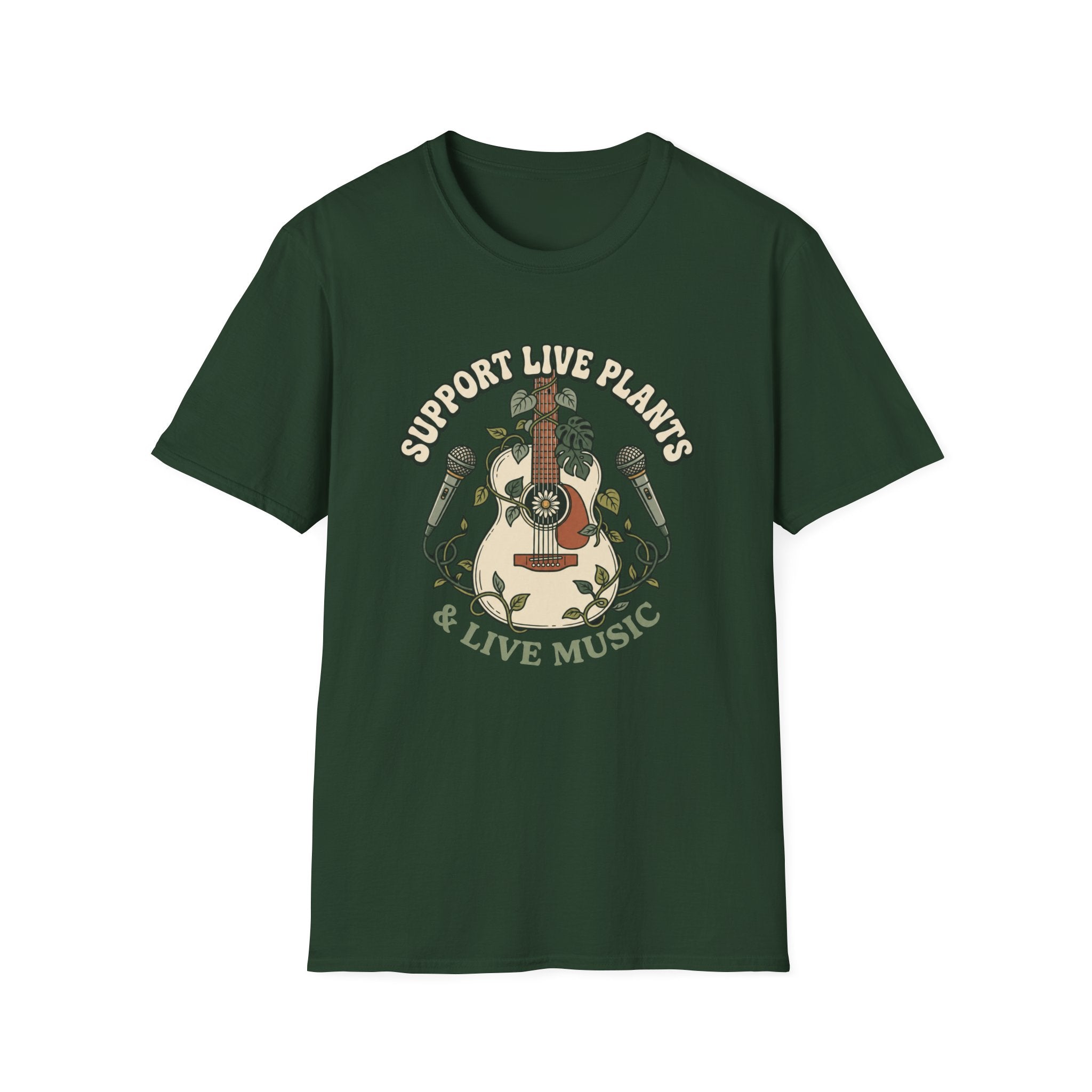 Support Live Plants & Live Music T-Shirt
