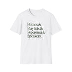 Pothos & Playlists & Peperomia & Speakers T-Shirt