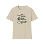 Slow Living, Loud Records, Thriving Greens T-Shirt