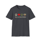 Peace. Love. Plants & Playlists. T-Shirt