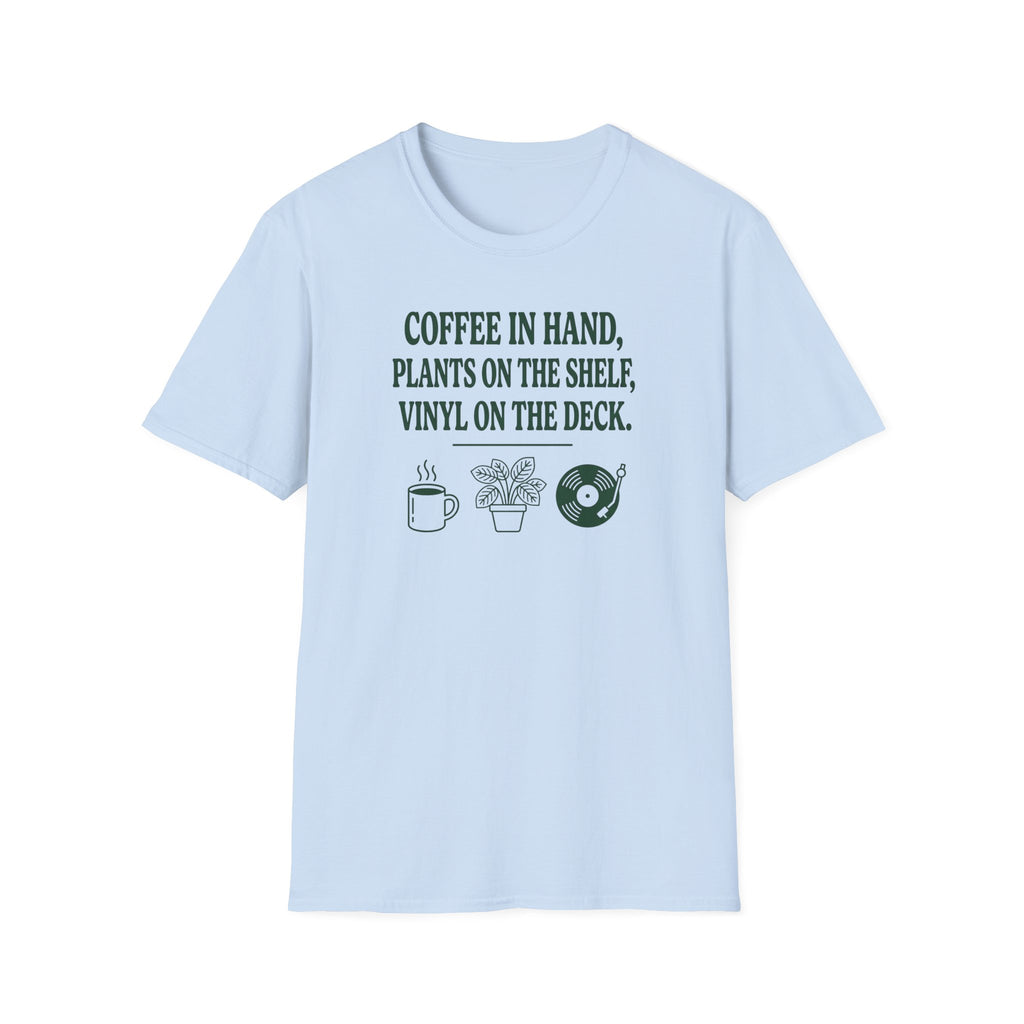 Coffee, Plants, Vinyl T-Shirt