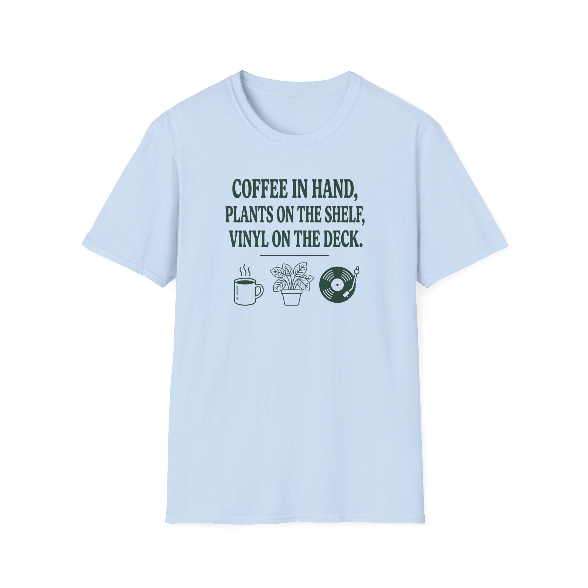 Coffee, Plants, Vinyl T-Shirt