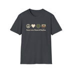 Peace. Love. Plants & Playlists. T-Shirt