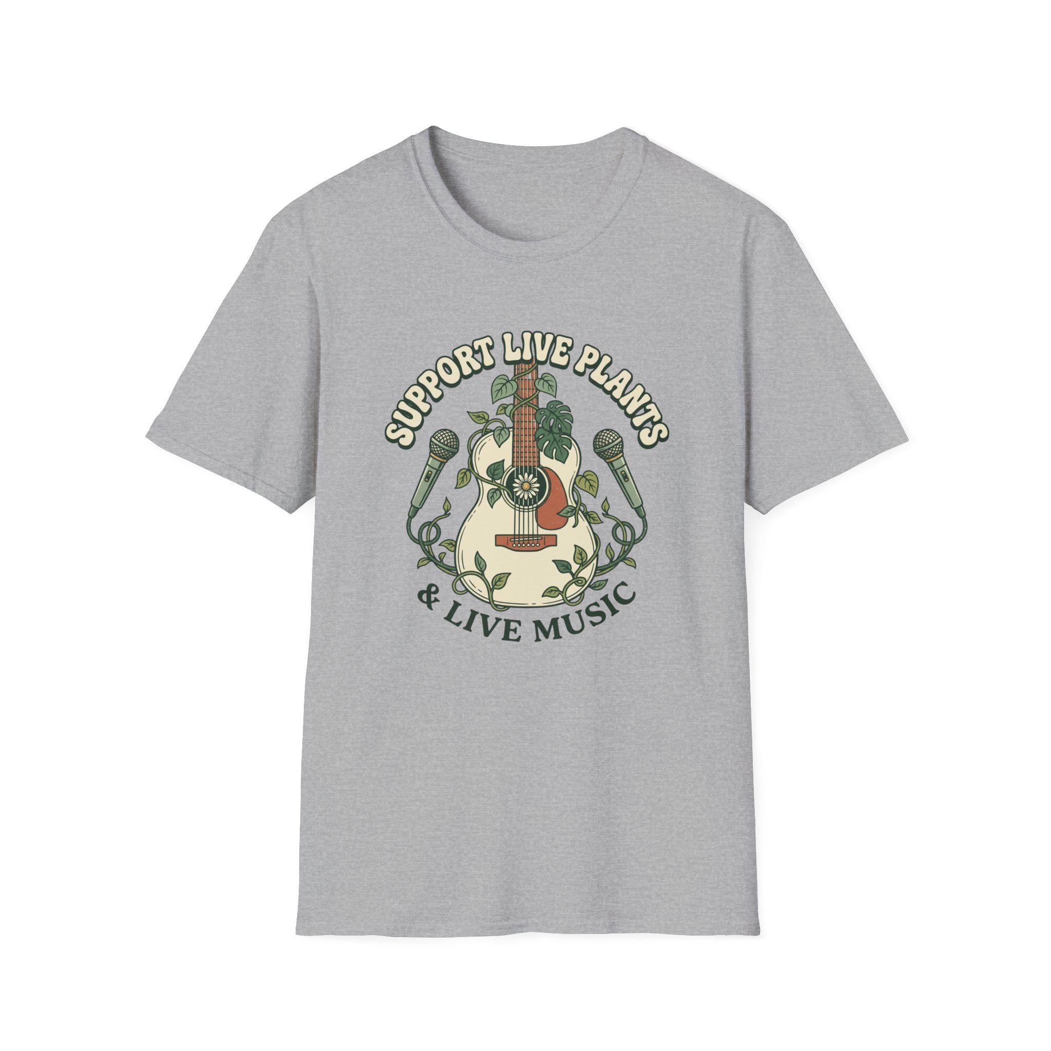 Support Live Plants & Live Music T-Shirt