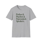 Pothos & Playlists & Peperomia & Speakers T-Shirt