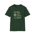 Slow Living, Loud Records, Thriving Greens T-Shirt