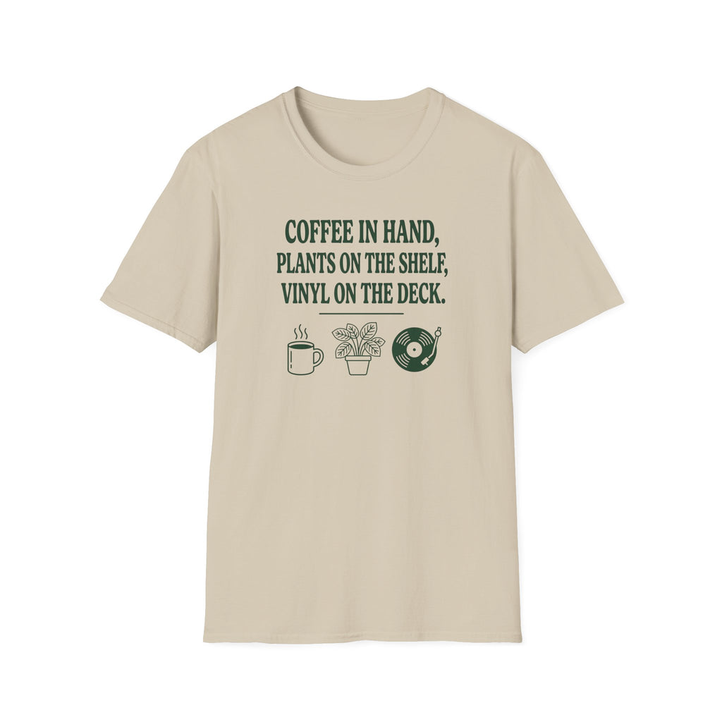 Coffee, Plants, Vinyl T-Shirt
