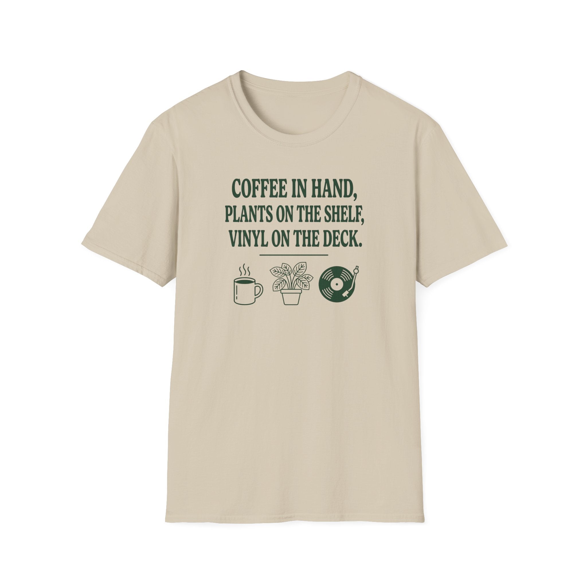 Coffee, Plants, Vinyl T-Shirt