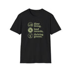 Slow Living, Loud Records, Thriving Greens T-Shirt
