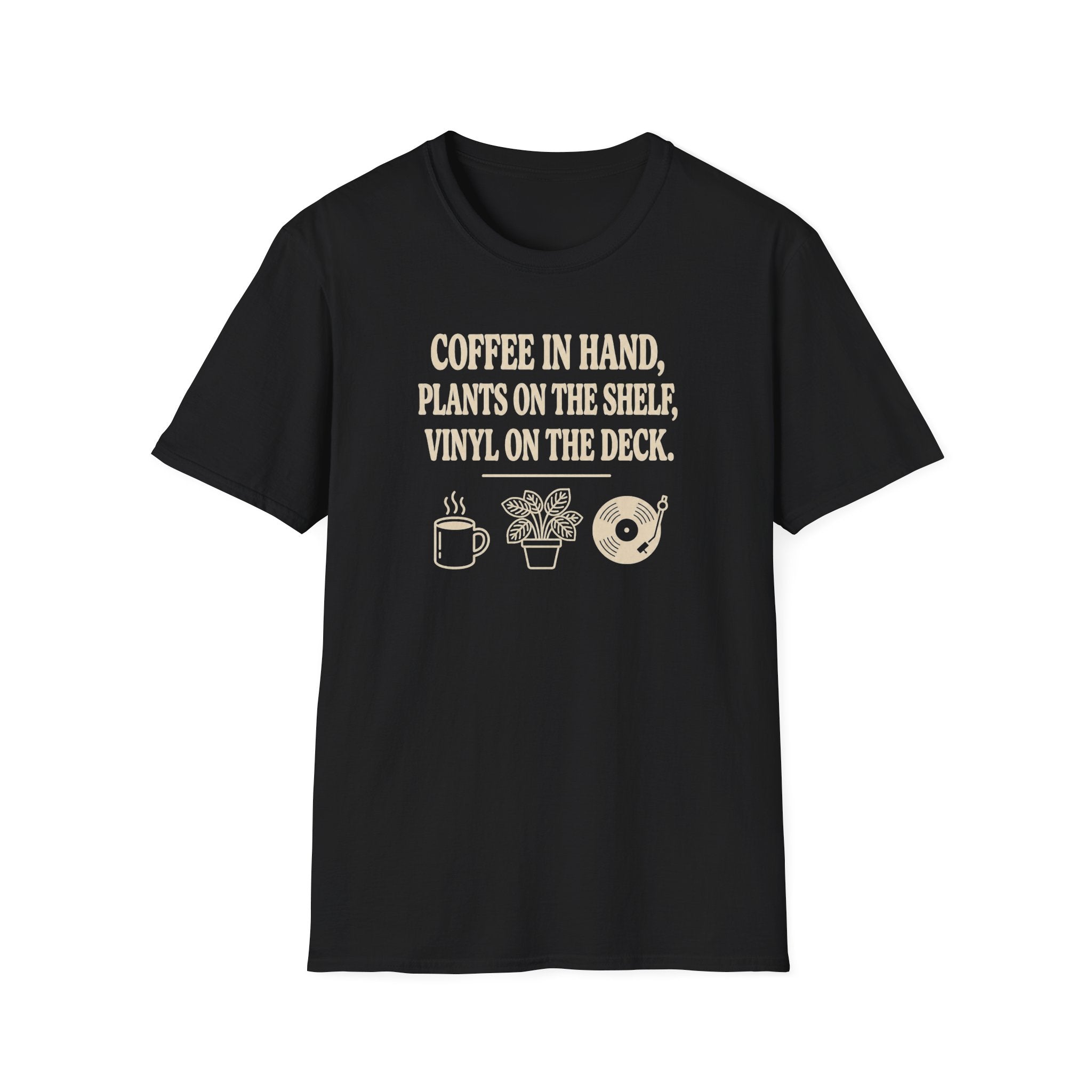 Coffee, Plants, Vinyl T-Shirt