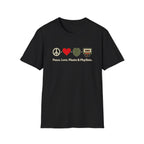 Peace. Love. Plants & Playlists. T-Shirt