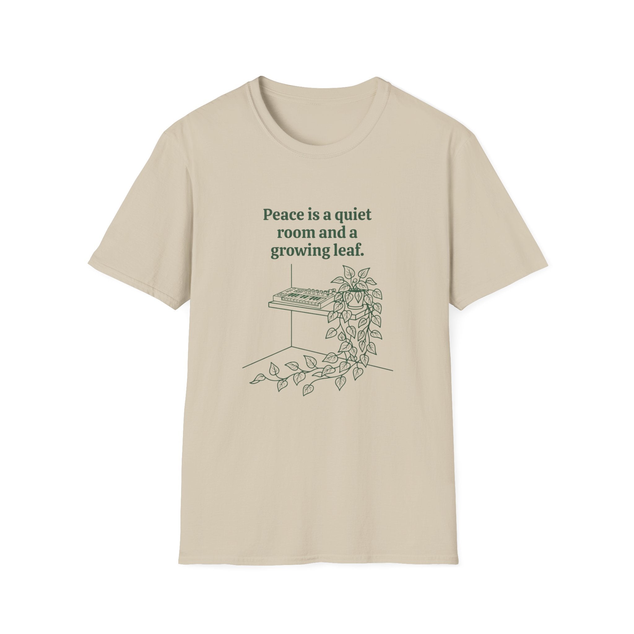 Peace is a Quiet Room and a Growing Leaf T-Shirt