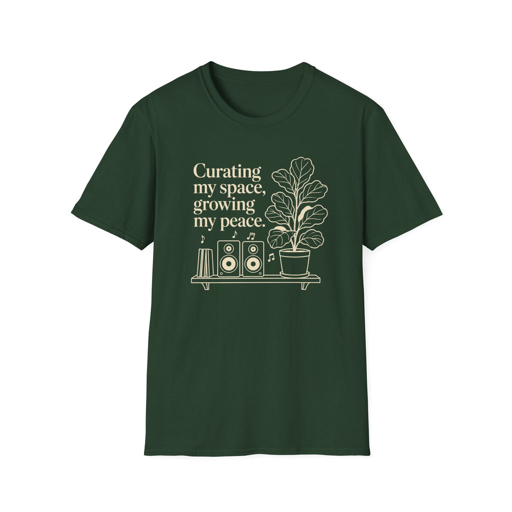 Curating My Space, Growing My Peace T-Shirt