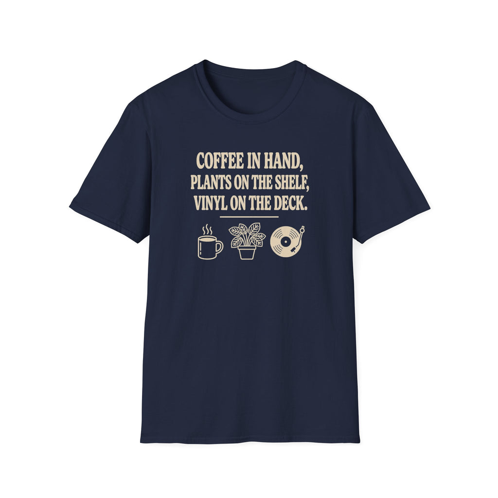 Coffee, Plants, Vinyl T-Shirt