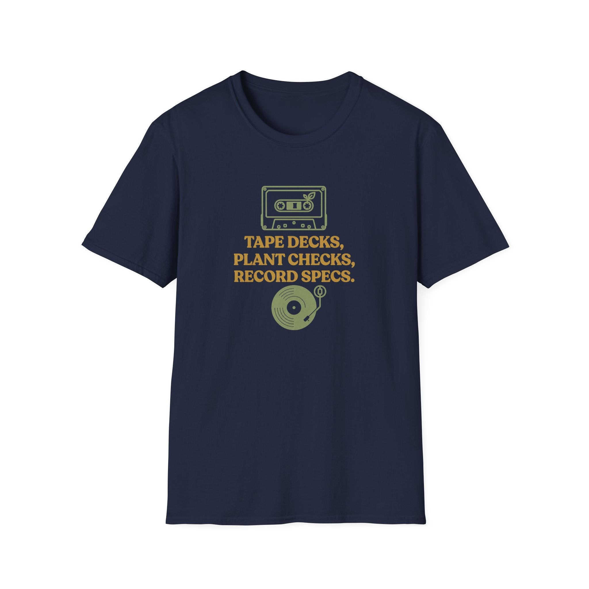 Tape Deck, Plant Checks, Record Specs T-Shirt
