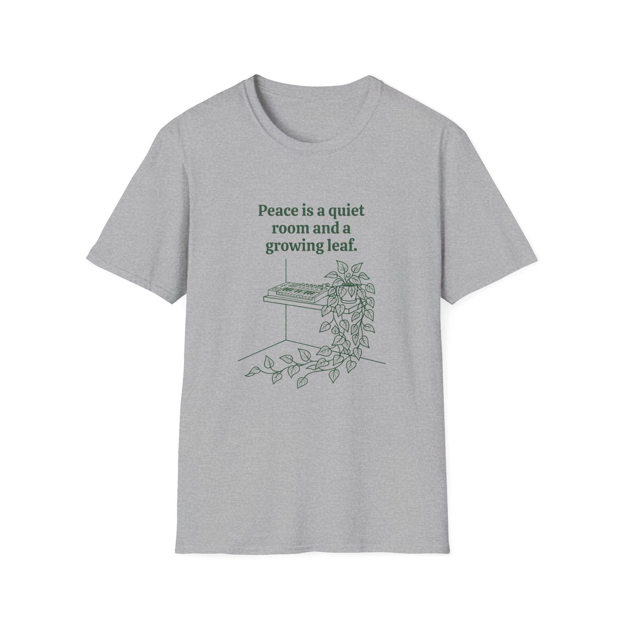 Peace is a Quiet Room and a Growing Leaf T-Shirt