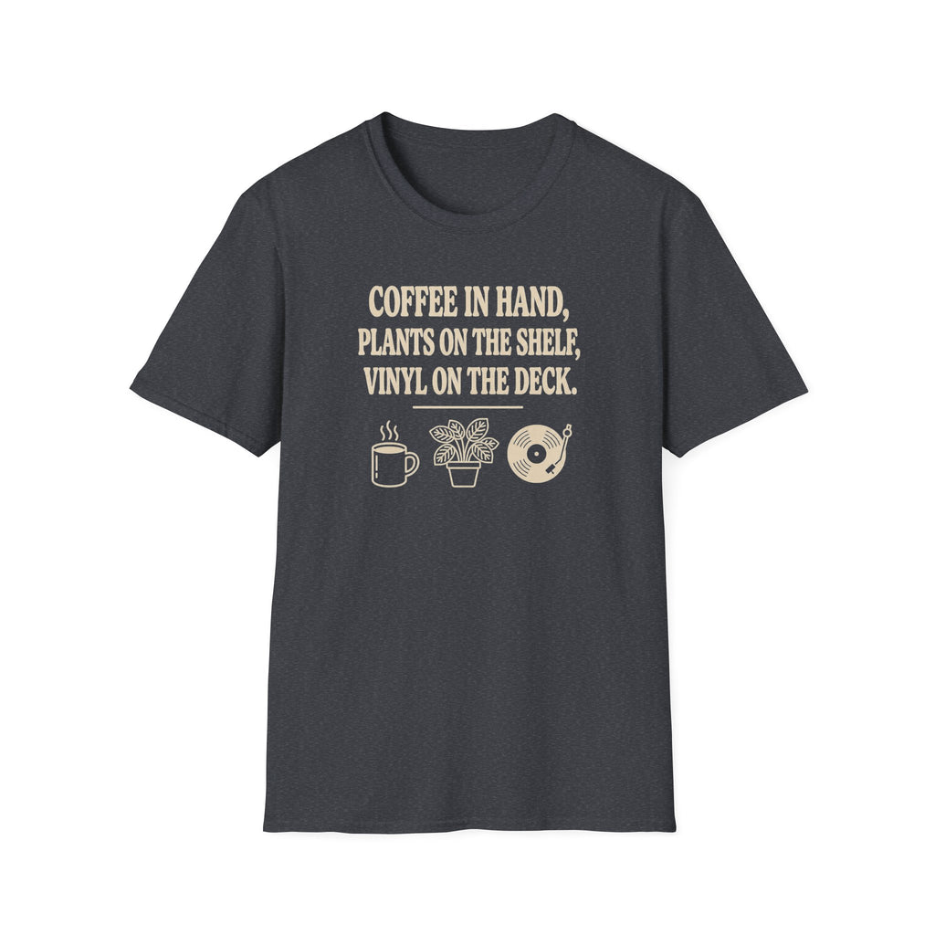 Coffee, Plants, Vinyl T-Shirt