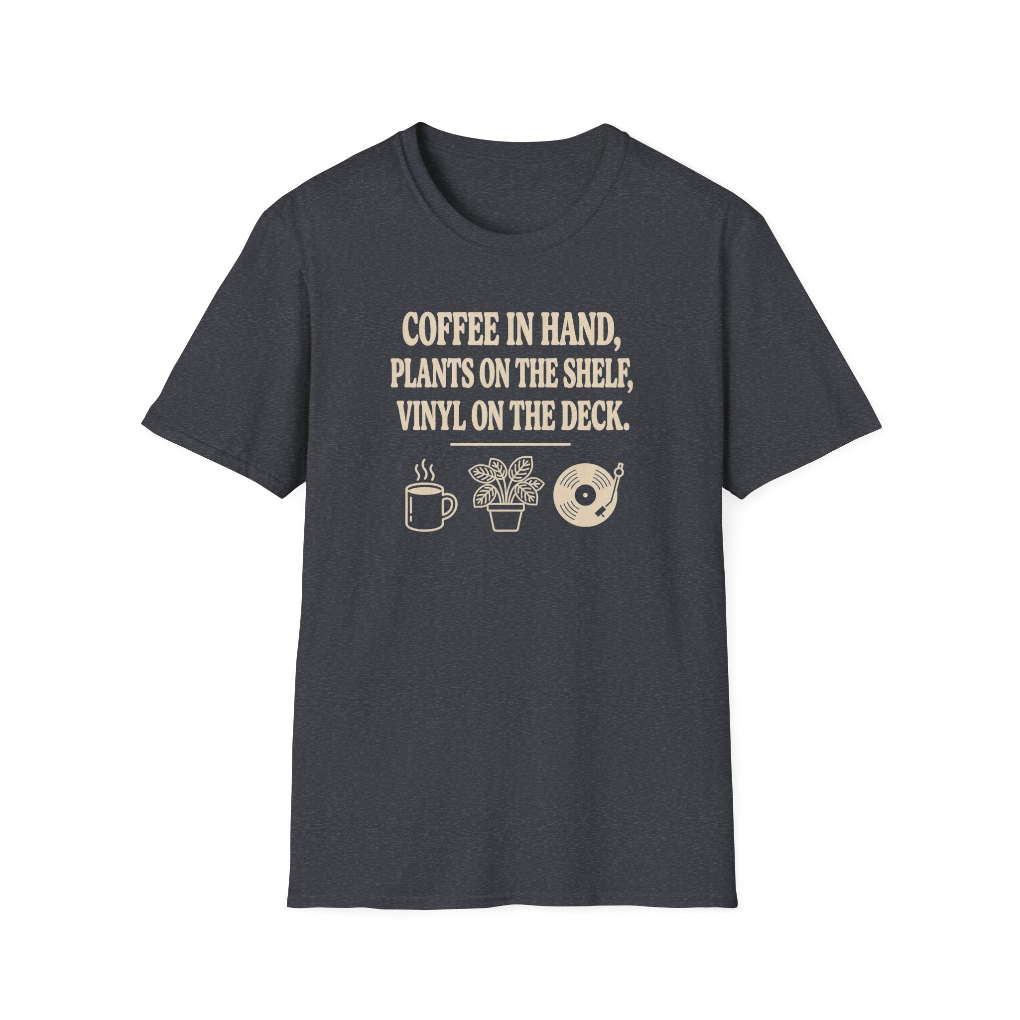 Coffee, Plants, Vinyl T-Shirt