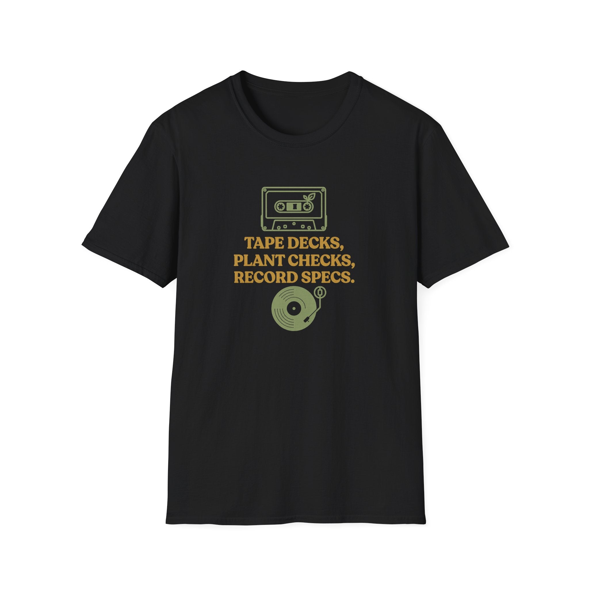 Tape Deck, Plant Checks, Record Specs T-Shirt