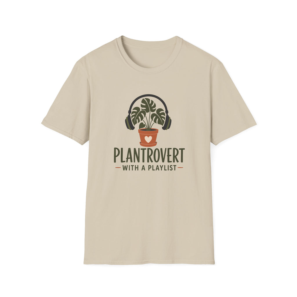 Plantrovert With A Playlist T-Shirt