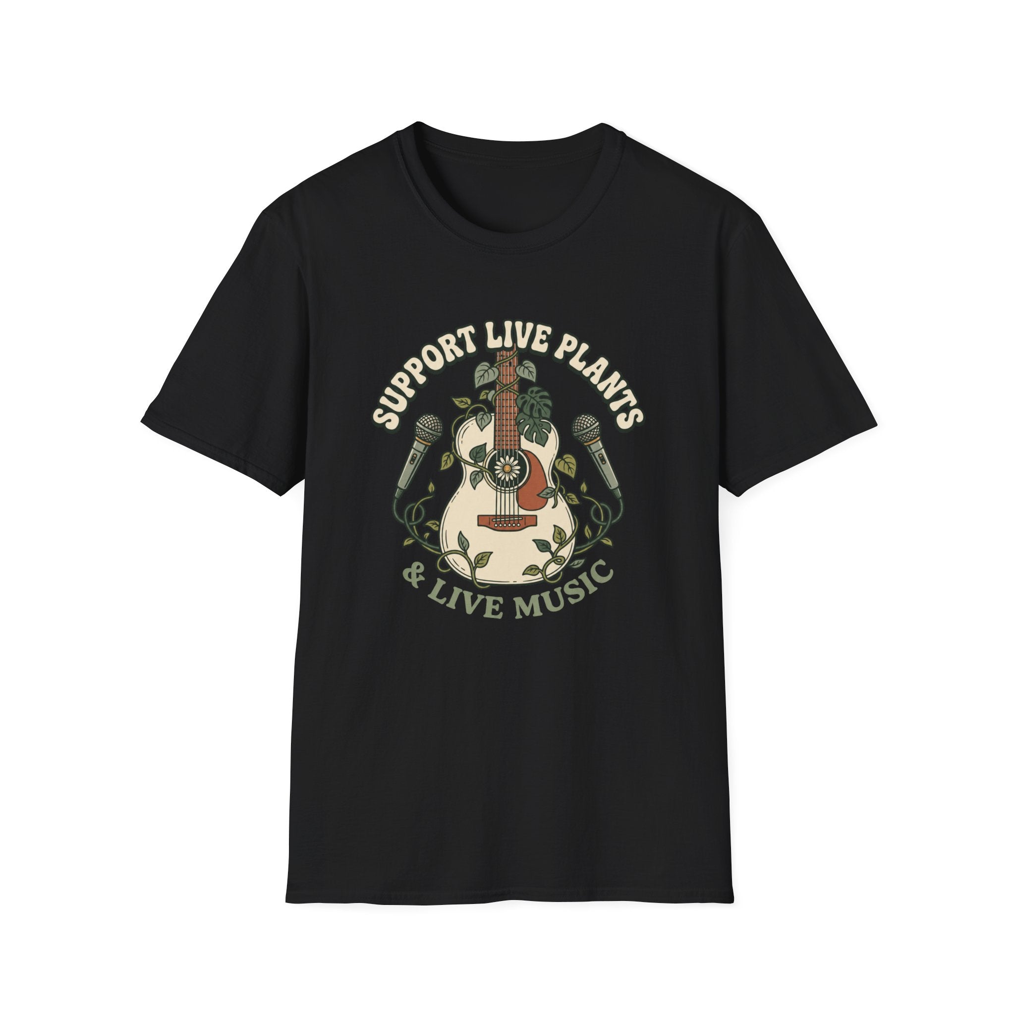 Support Live Plants & Live Music T-Shirt